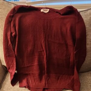 Forever 21 Burgundy Crewneck Sweater